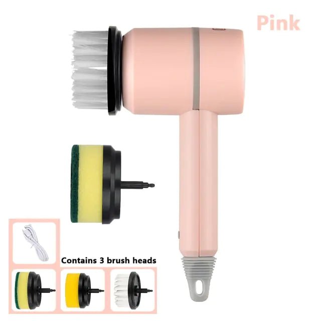 Electric Cleaning Brush 3 Brush Heads Cleaner Multifunctional - SANDWAY