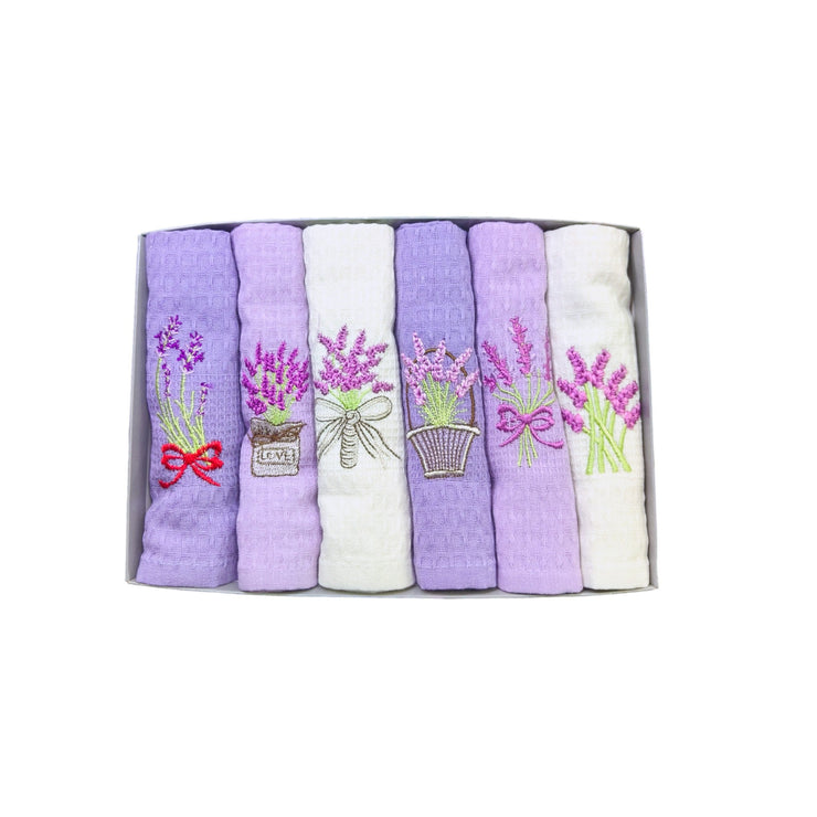 LAVANDA Poklonski set kuhinjska krpa 6 komada - 40x60cm - SANDWAY